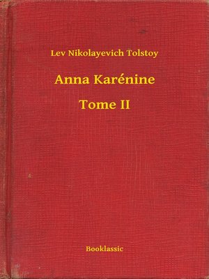 cover image of Anna Karénine--Tome II